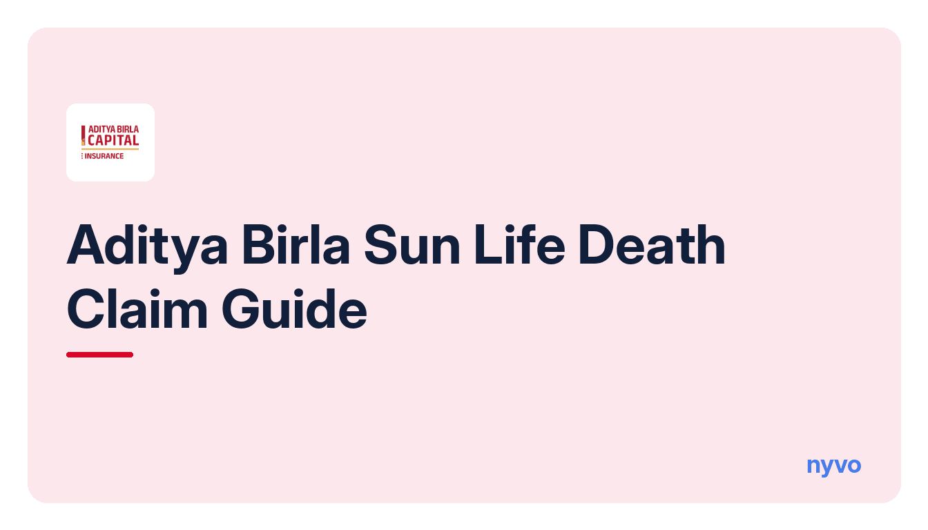 Card for the Aditya Birla Sun Life Death Claim Guide