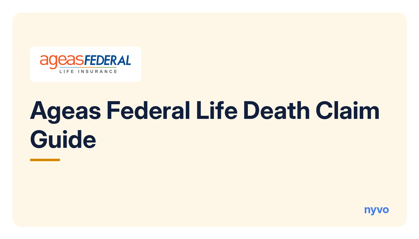 Card for the Ageas Federal Life Death Claim Guide