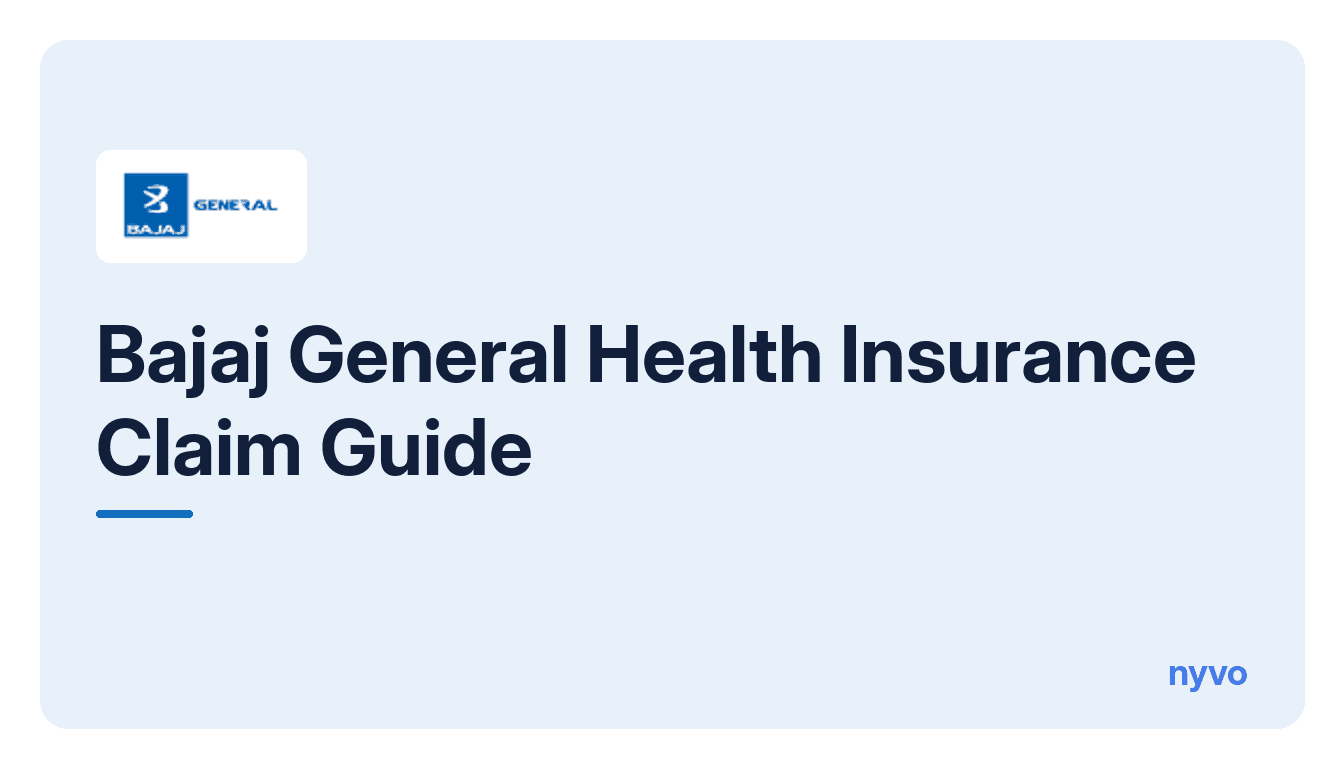 Card for the Bajaj General Health Insurance Claim Guide