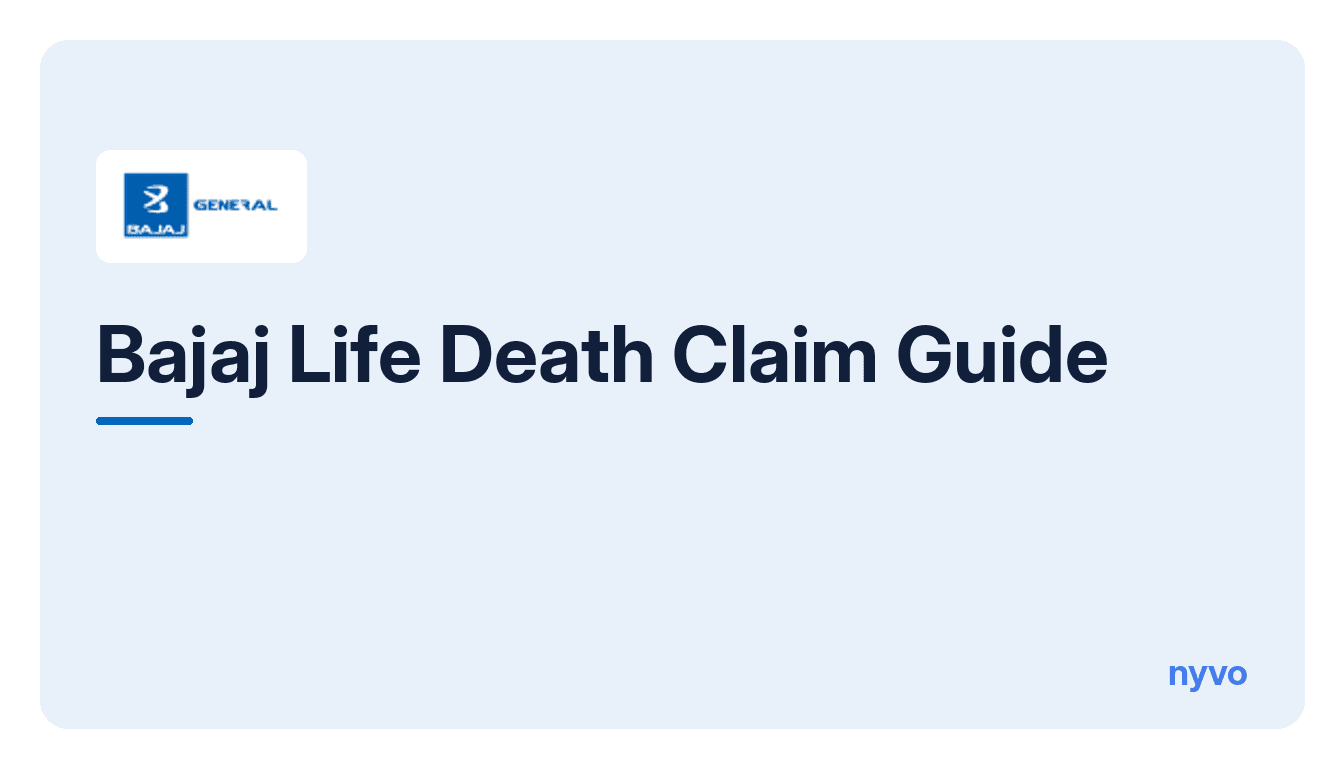 Card for the Bajaj Life Death Claim Guide
