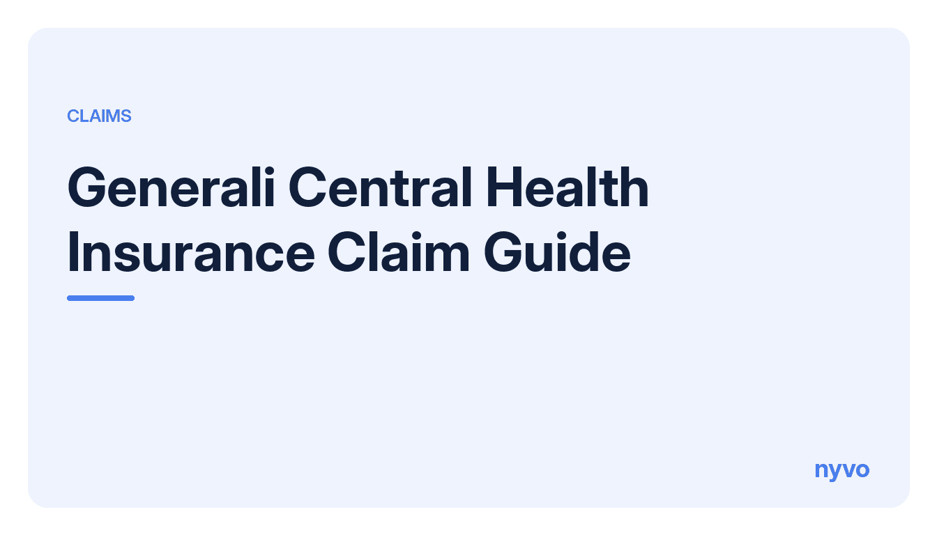 Card for the Generali Central Health Insurance Claim Guide