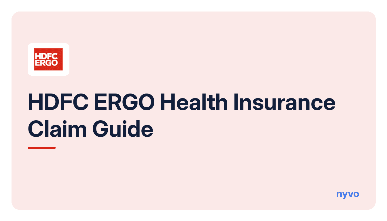 Card for the HDFC ERGO Health Insurance Claim Guide