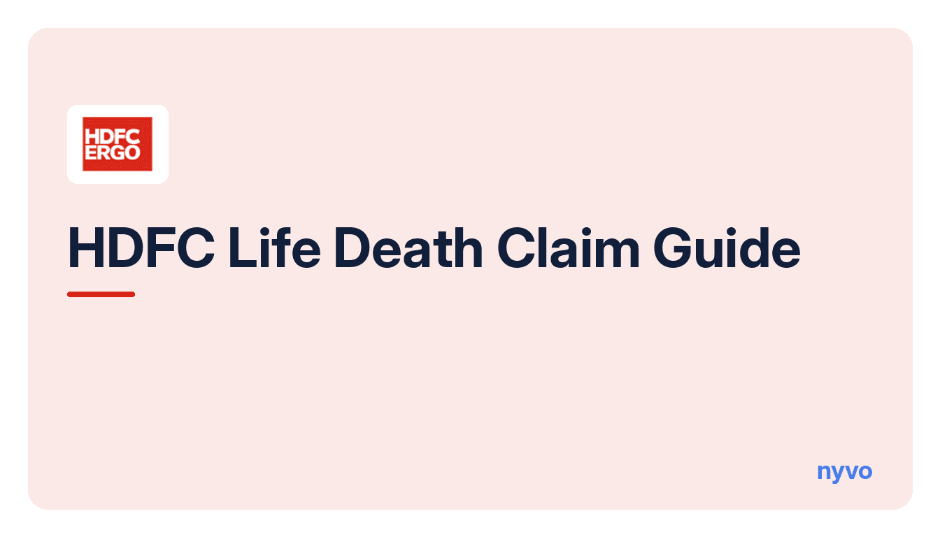 Card for the HDFC Life Death Claim Guide