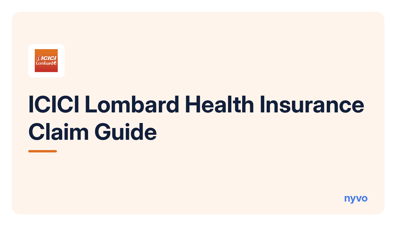 Card for the ICICI Lombard Health Insurance Claim Guide