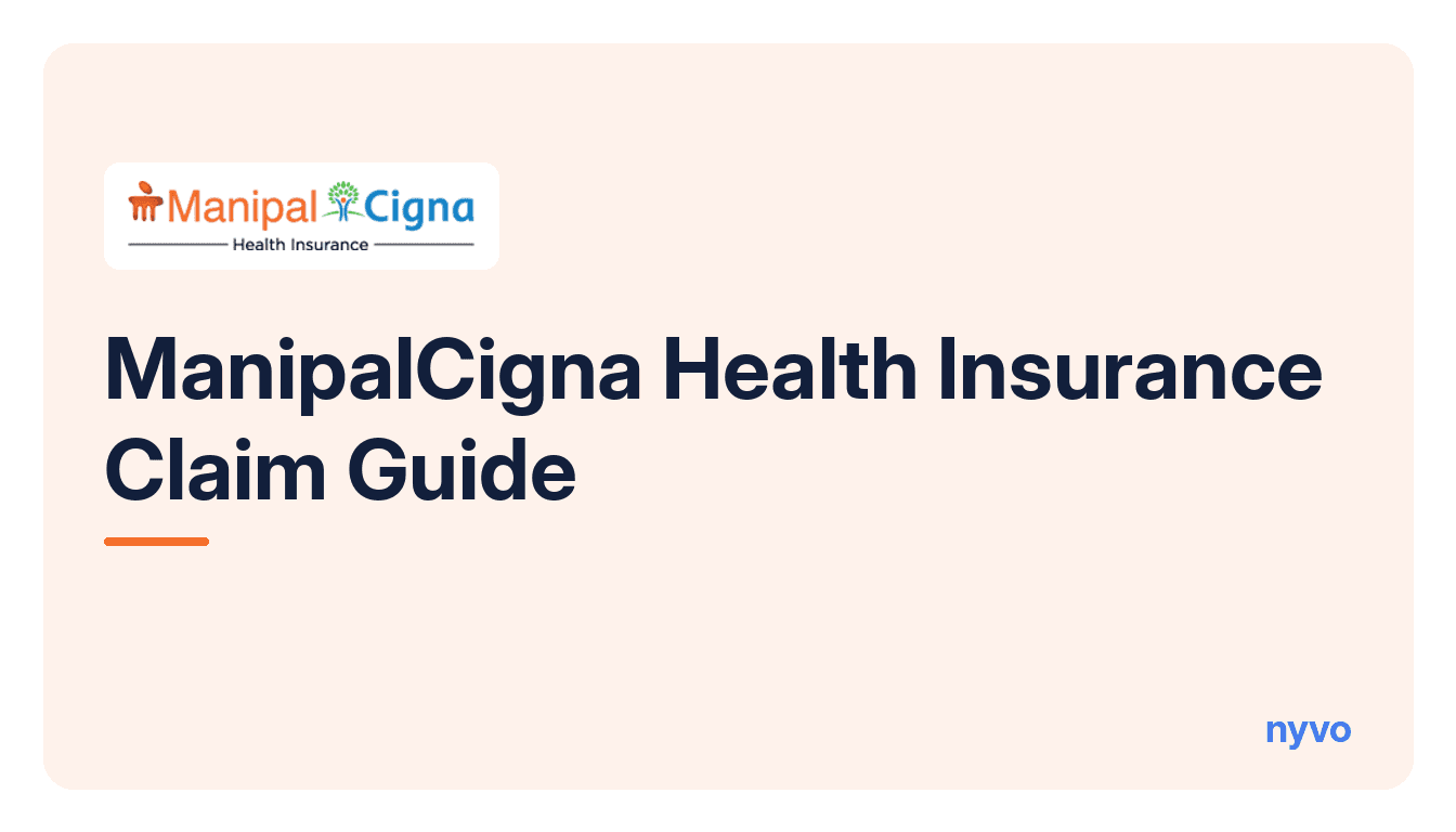 Card for the ManipalCigna Health Insurance Claim Guide