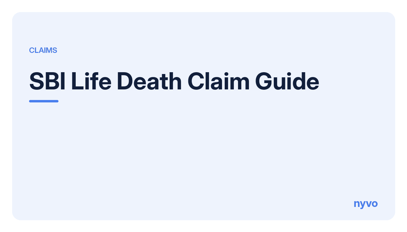 Card for the SBI Life Death Claim Guide