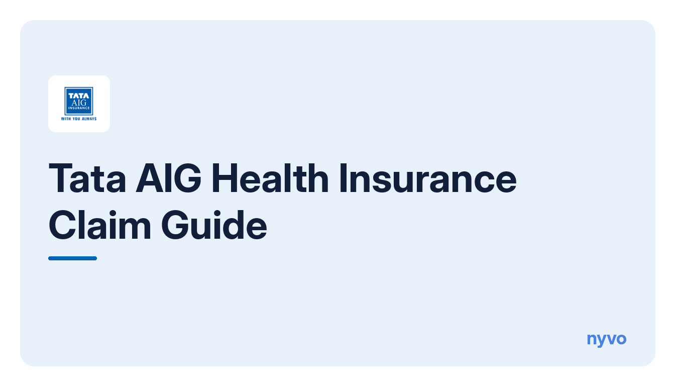 Card for the Tata AIG Health Insurance Claim Guide