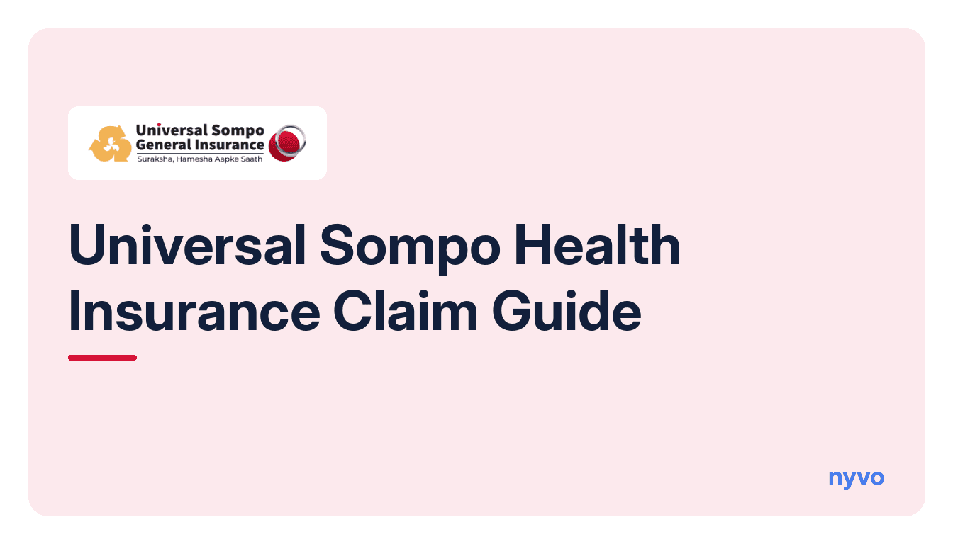 Card for the Universal Sompo Health Insurance Claim Guide