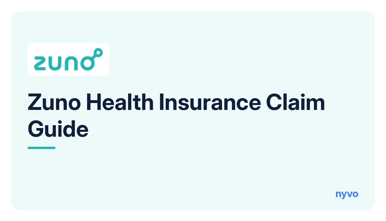 Card for the Zuno Health Insurance Claim Guide