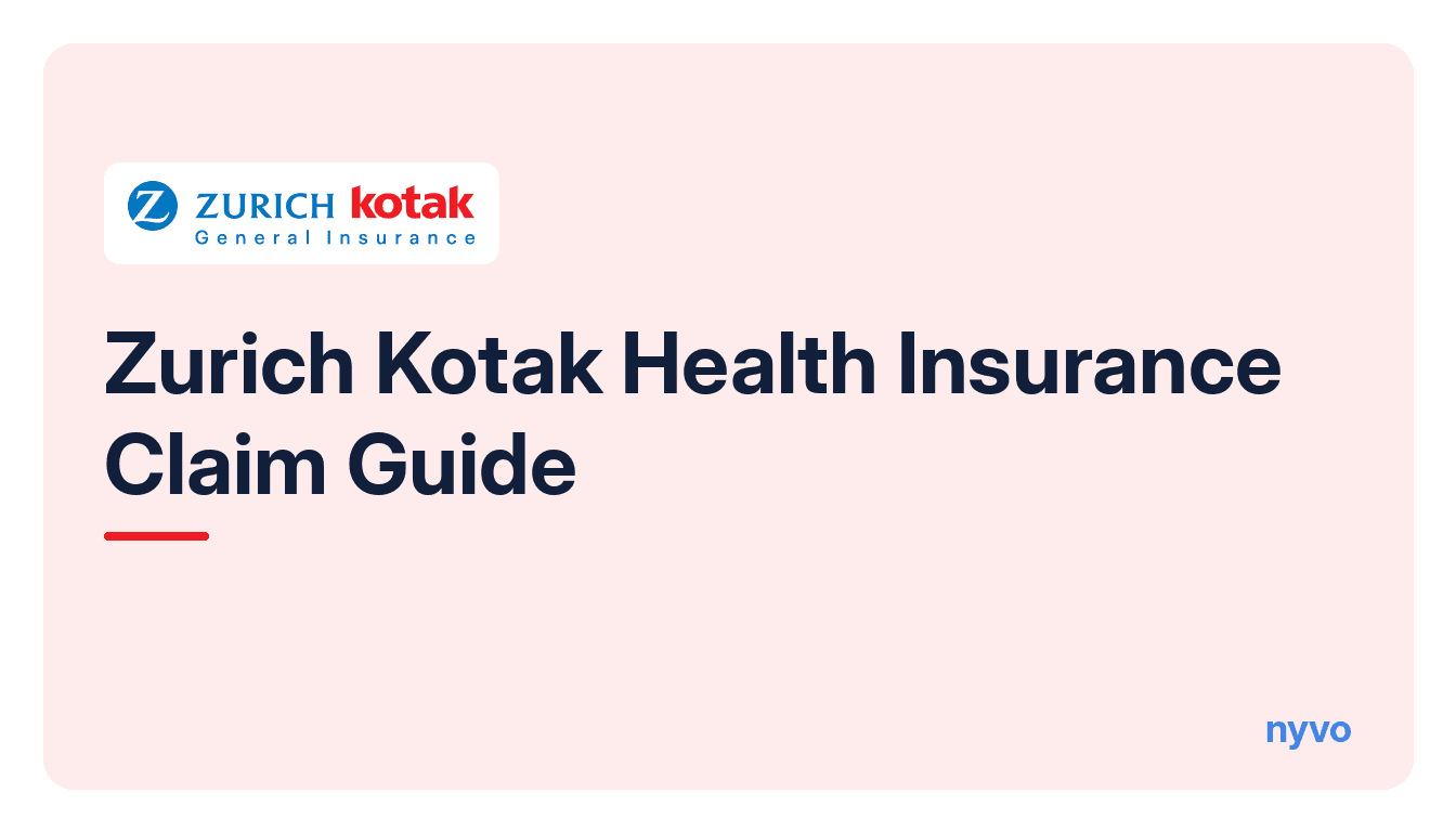 Card for the Zurich Kotak Health Insurance Claim Guide