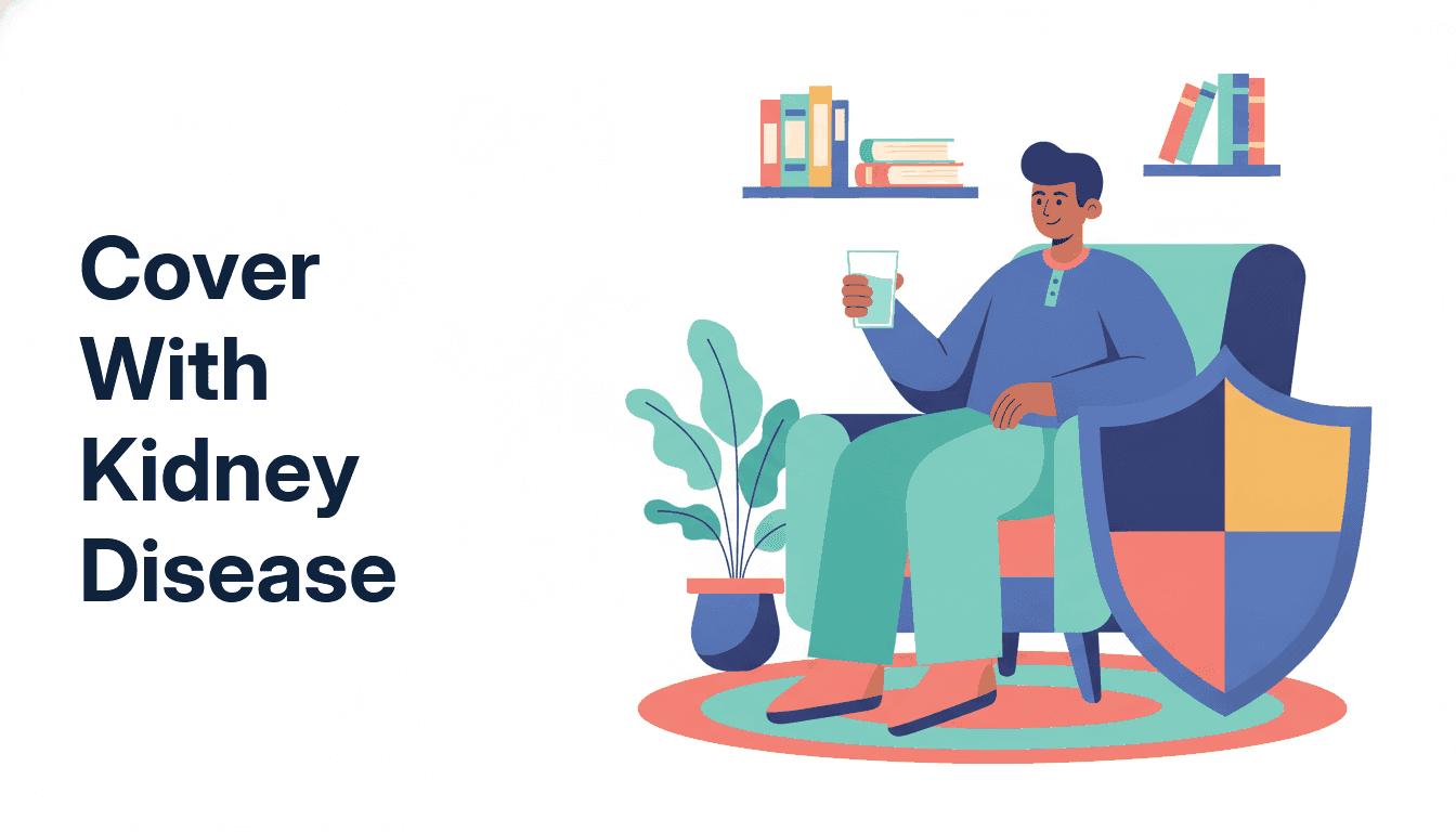 A calm adult under a protective dome with an organ silhouette beside them