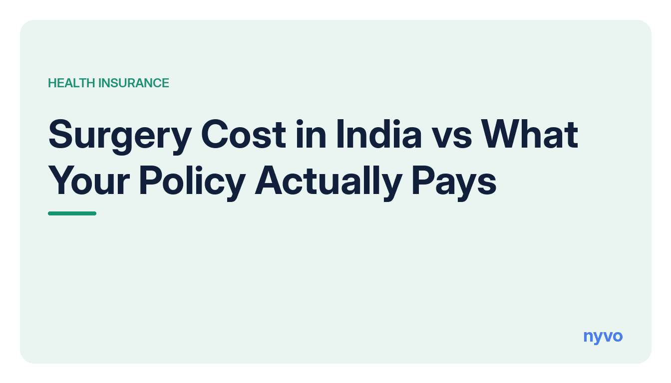 Card reading Surgery Cost in India vs What Your Policy Actually Pays