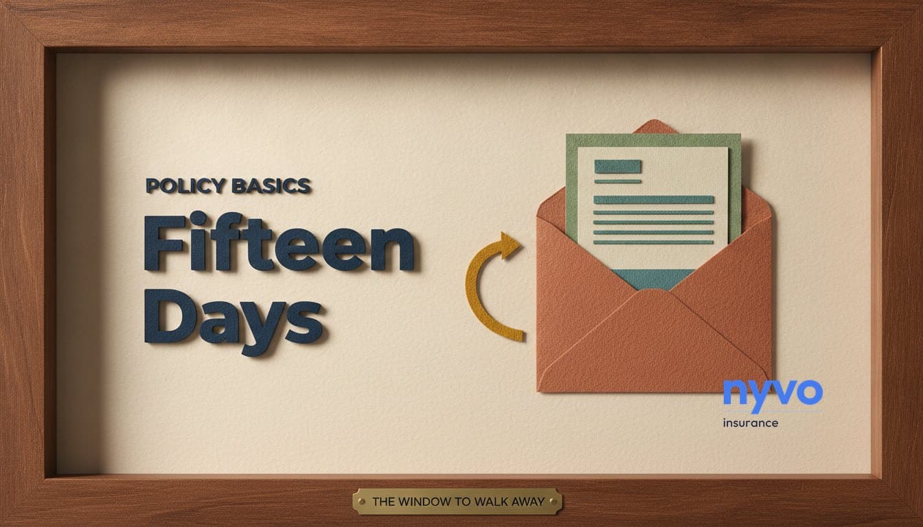 A paper envelope with a folded document half withdrawn and an arrow curving back toward it