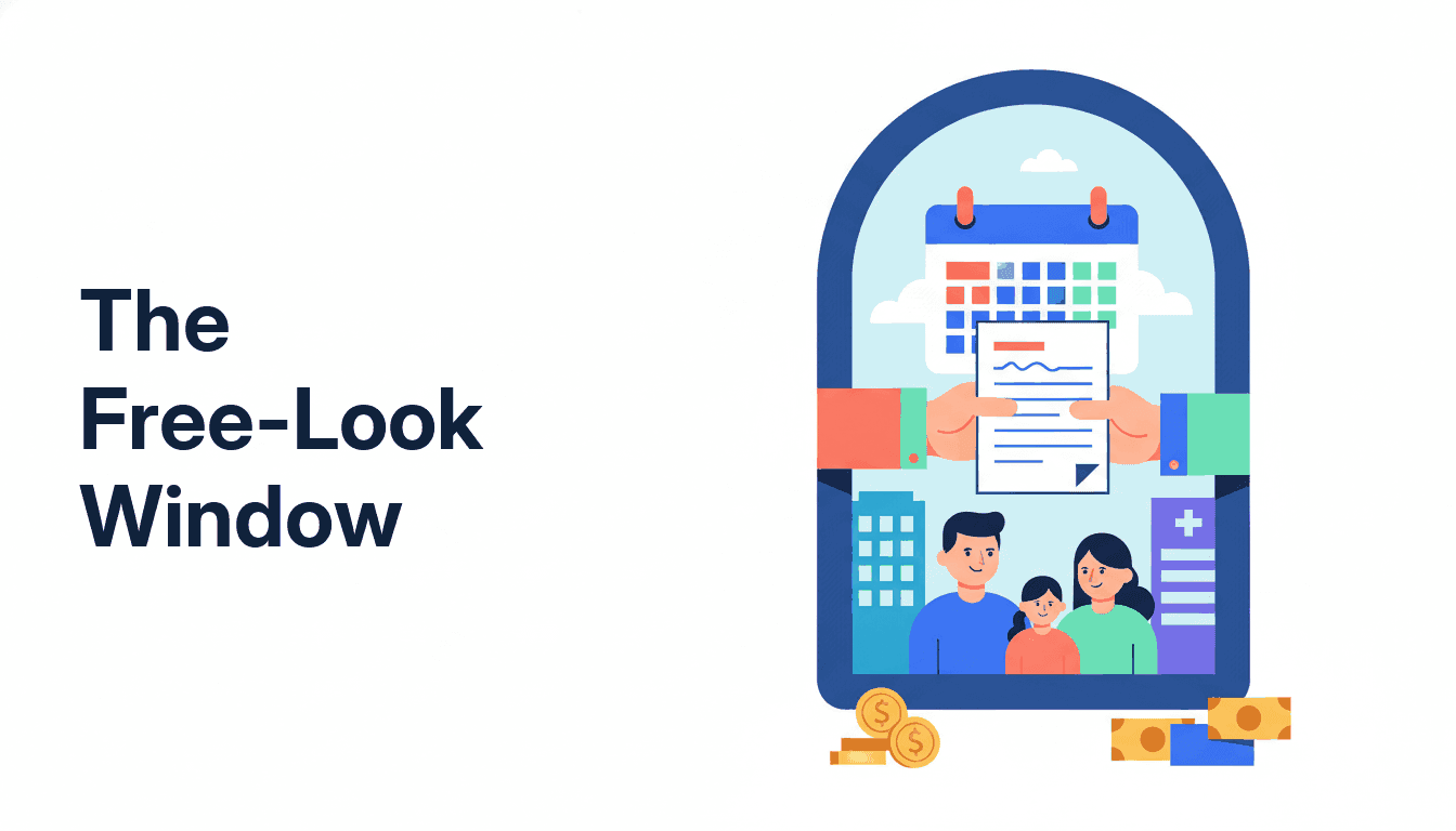 A new policy document with an open door and a limited calendar window to review it