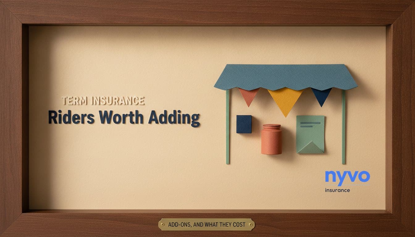 A paper canopy with three pennants clipped along its edge, one larger than the others