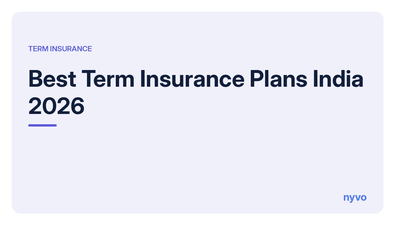 Card reading Best Term Insurance Plans India 2026