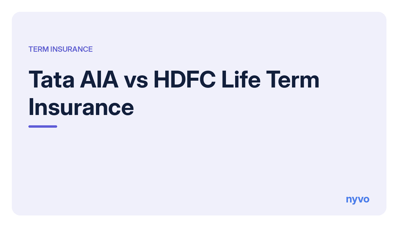 Card reading Tata AIA vs HDFC Life Term Insurance