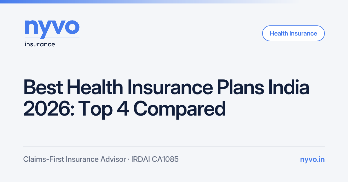 Best Health Insurance Plans India 2026: Top 4 Compared | NYVO