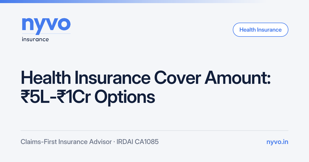 Health Insurance Cover Amount: ₹5L-₹1Cr Options | NYVO